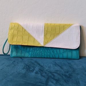 Charming Charlie Turquoise Clutch
